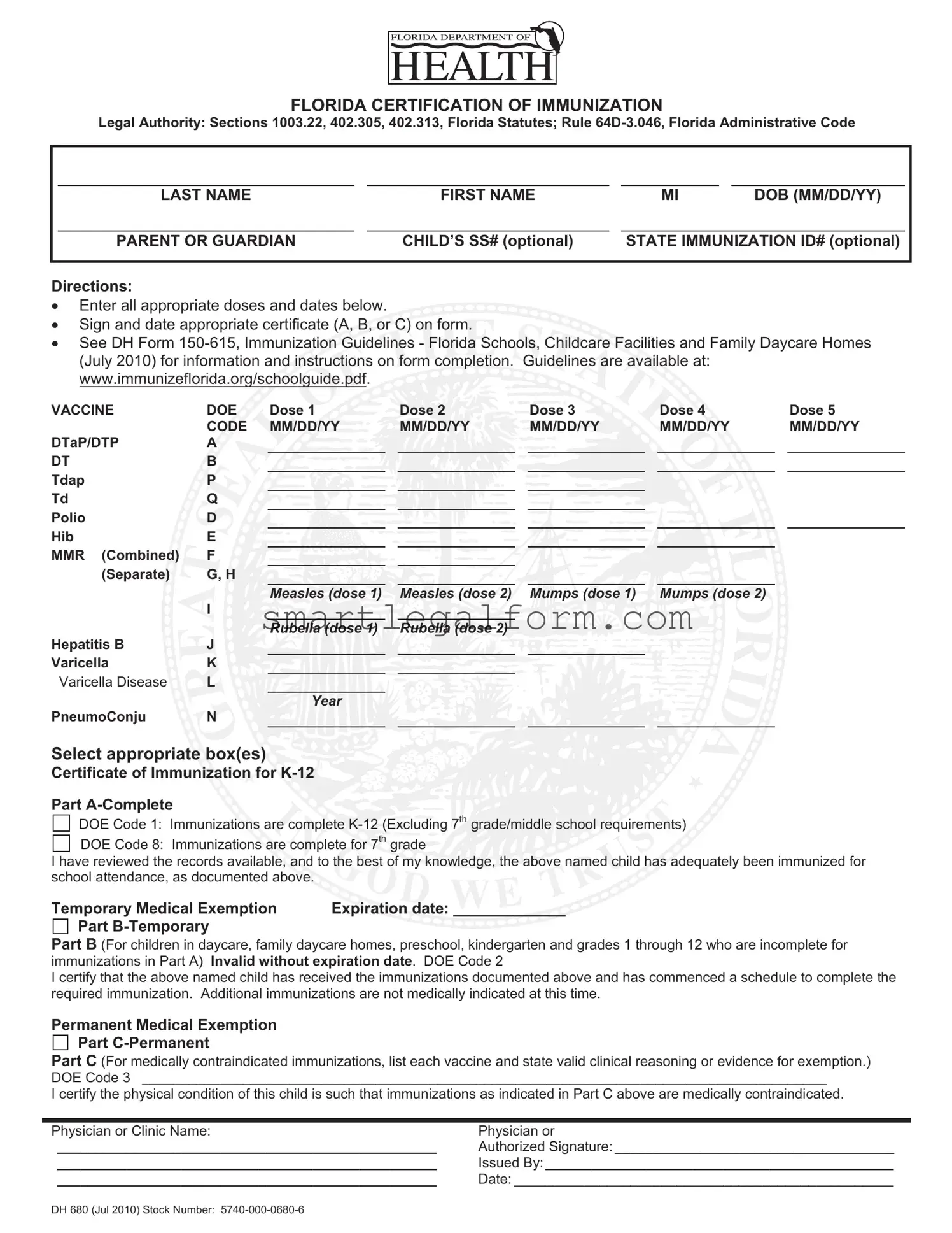 Free 680 Form