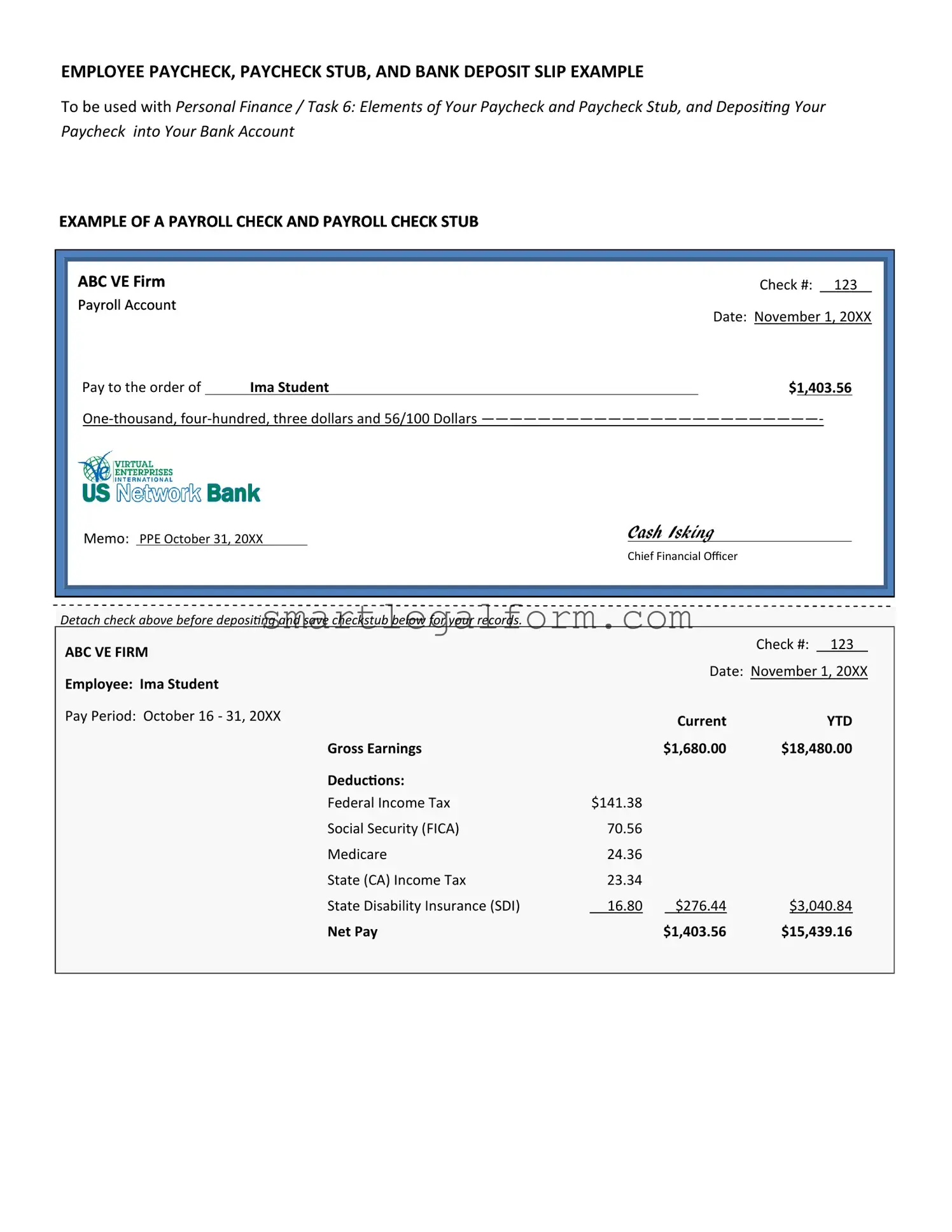 Free Payroll Check Form