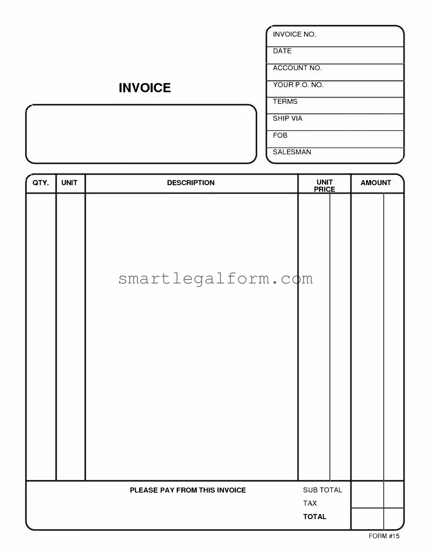 Free Free And Invoice Pdf Form