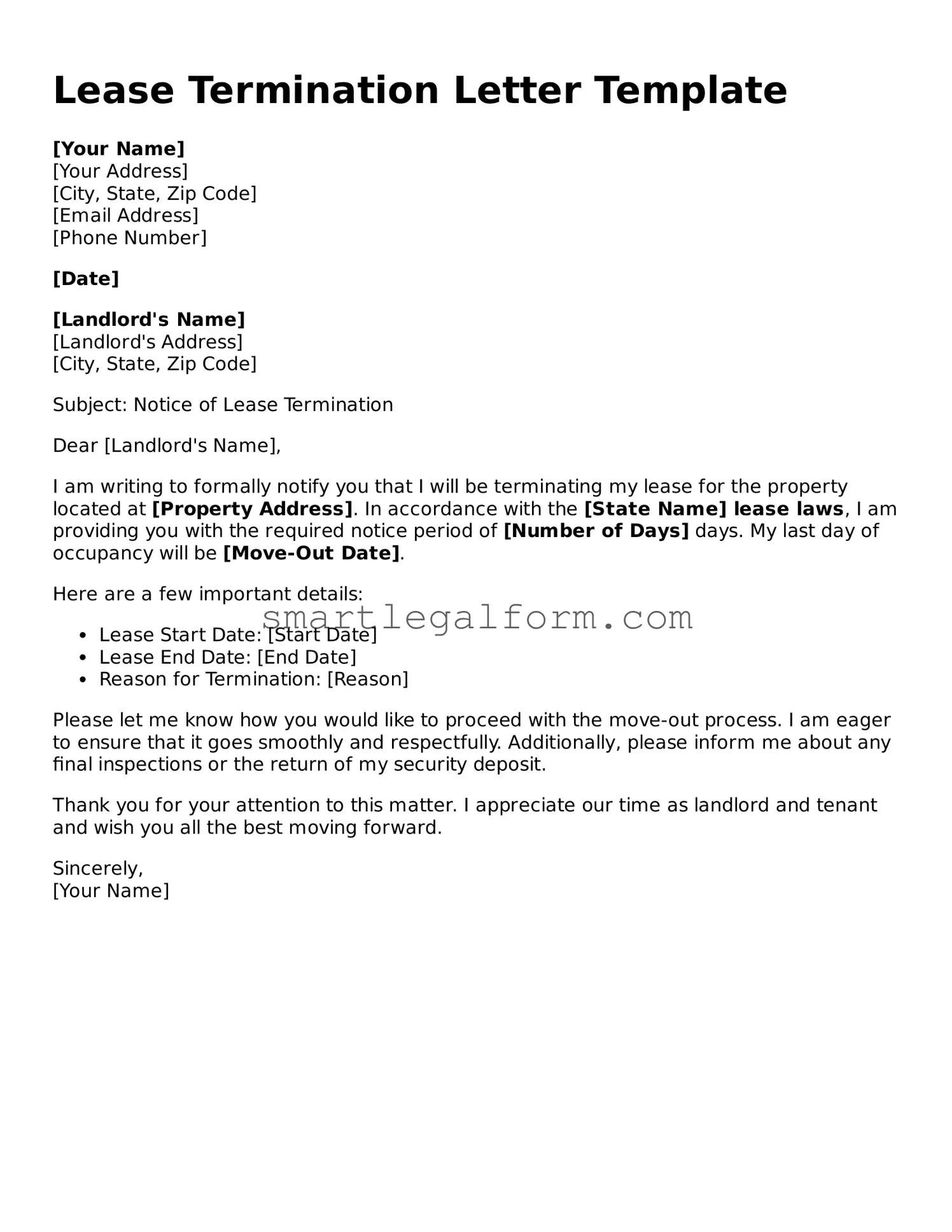Attorney-Approved Lease Termination Letter Form