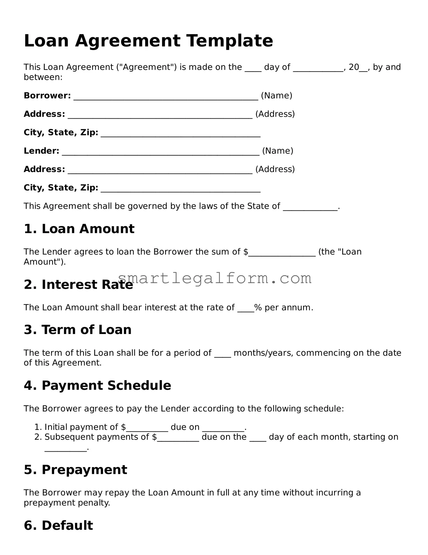 Attorney-Approved Loan Agreement Form