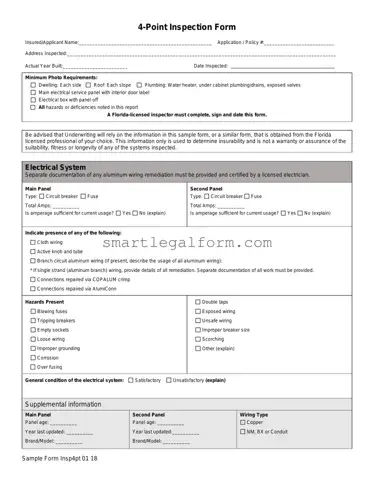 Free 4 Point Inspection Form
