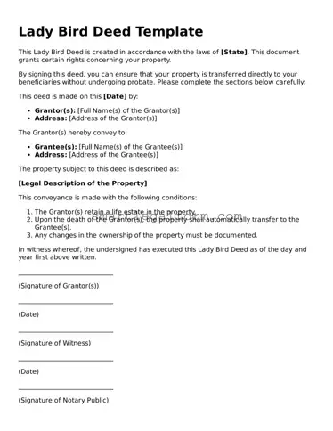 Attorney-Approved Lady Bird Deed Form