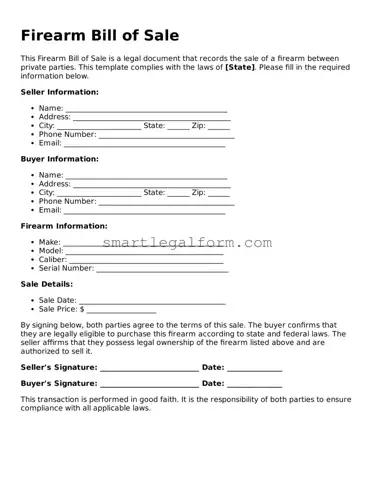 Attorney-Approved Firearm Bill of Sale Form