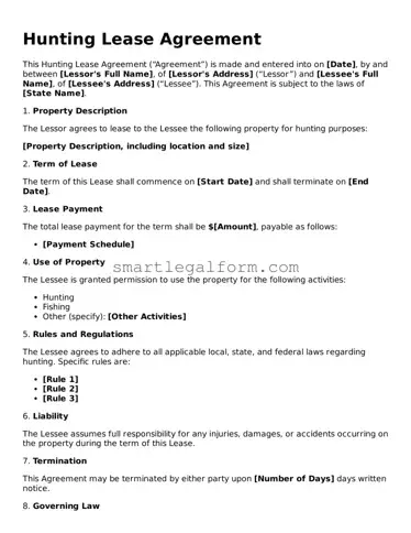 Attorney-Approved Hunting Lease Agreement Form