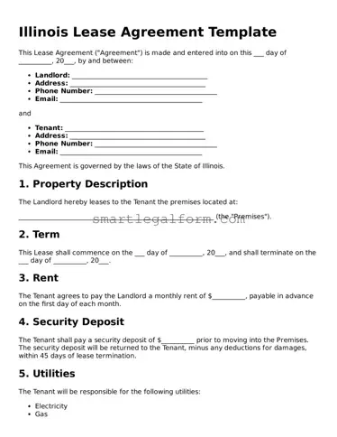 Printable Illinois Lease Agreement Document