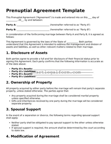 Attorney-Approved Prenuptial Agreement Form