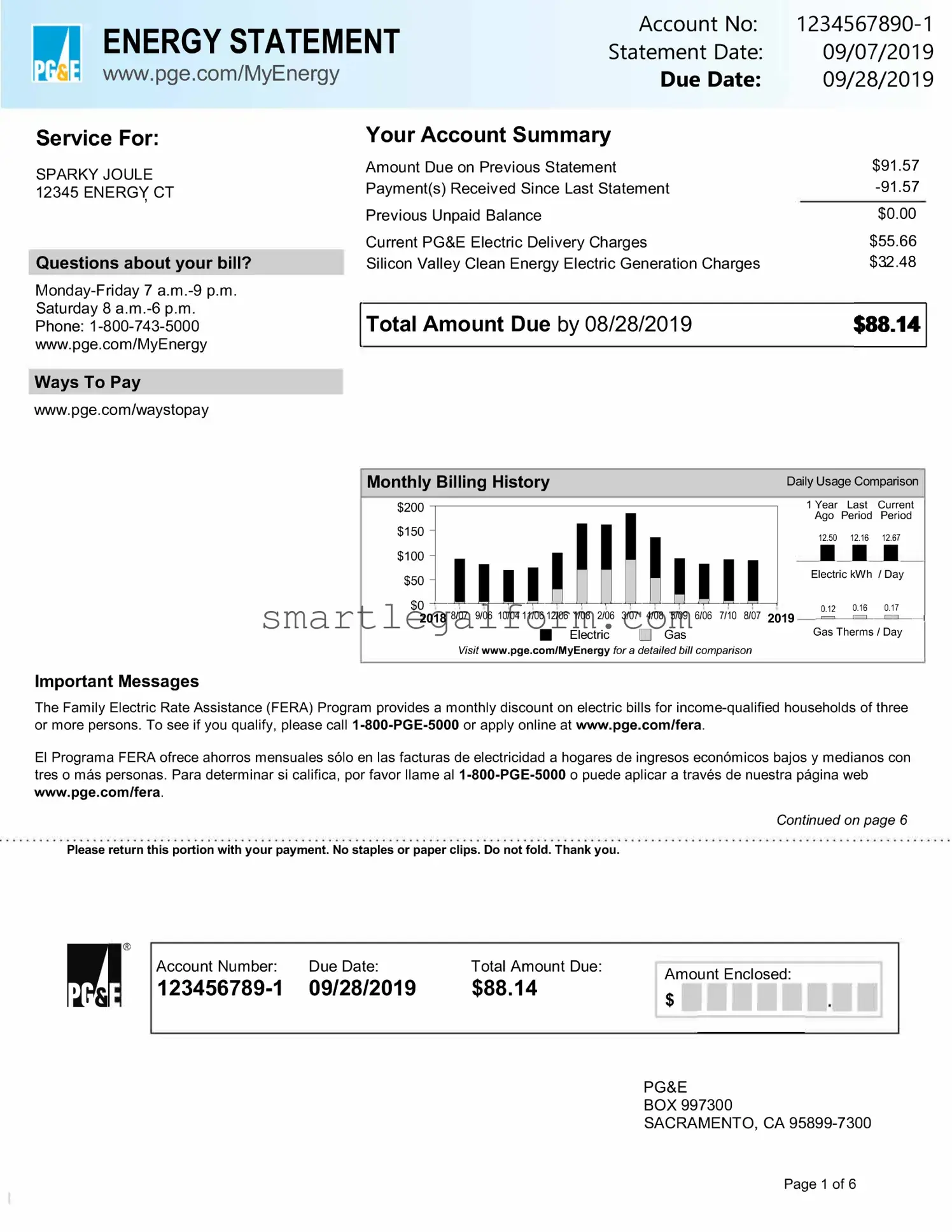 Free Utility Bill Form