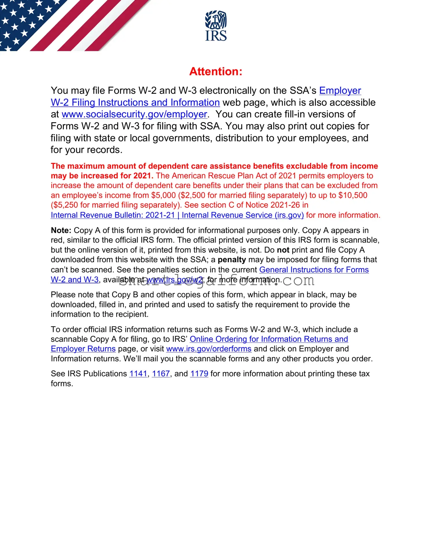 Free IRS W-2 Form